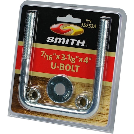 C E Smith 3 1/8" X 4" Square Bend U-Bolt Set | For Trailers | by West Marine